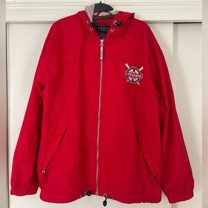 County of Los Angeles Fire Department Lifeguard Red Jacket Medium IZOD PerformX